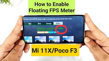 Mi 11X/Poco F3 How to Add Floating Fps Meter No root required inbuilt option 🔥🔥🔥