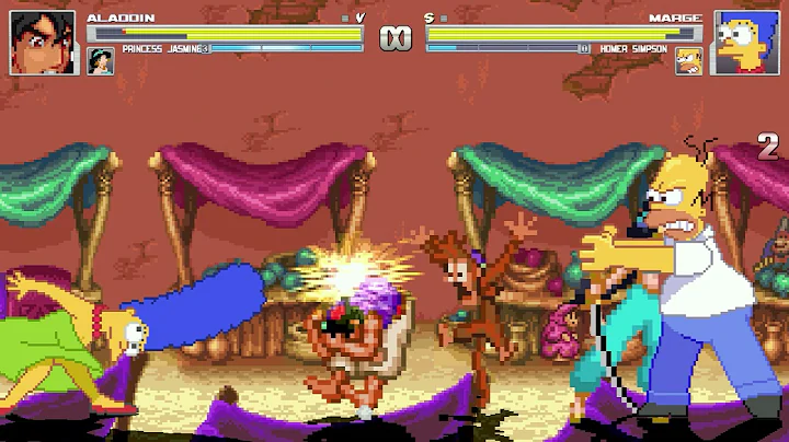 AN Mugen #336: Aladdin & Jasmine VS Marge Simpson ...
