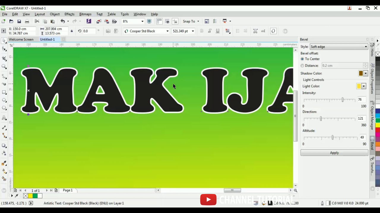 Setting banner spanduk  sederhana Tutorial coreldraw  YouTube