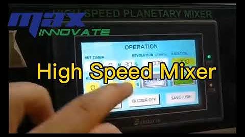 Industrial High Speed Mixer with vacuum function