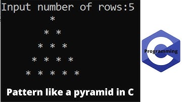 C Program to print like a  Pyramid with asterisk | Tutorial for beginners