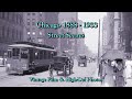 Chicago History | Street Scenes 1888 -1933  Autos Arrive.  Old Hi-Def Photos & Vintage Film【4K】