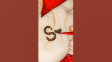 S❤️T letter mehndi design, ST letter tattoo design, ST letter mehndi #shorts #viralvideo #ytshorts