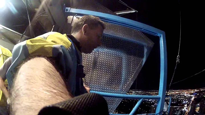 Stratosphere Tower Sky Jump Wristcam View