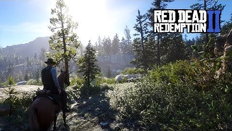 [4K] Riding Horse & Camping in the Mountains – Red Dead Redemption 2 Relaxing Gameplay