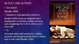 Celebrity APA In-Text One Author Wealth
