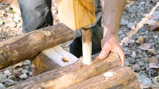 From Logs To Bench With Only Hand Tools