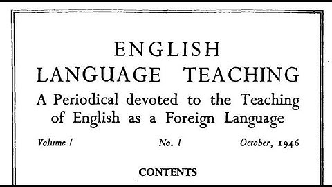 A brief history of ELT Journal | ELTJournal Editor