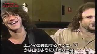 Van Halen - Interview And Rig Rundown - Japanese Tv 1989