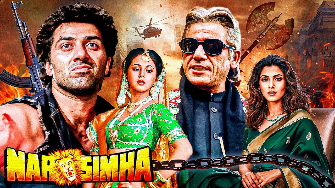 NARSIMHA (Full Movie) - Sunny Deol - 90s Superhit Action | Dimple Kapadia, Urmila Matondkar, Om Puri