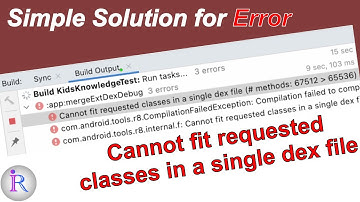 Fix for "Cannot fit requested classes in a single dex file." error in Android Studio.