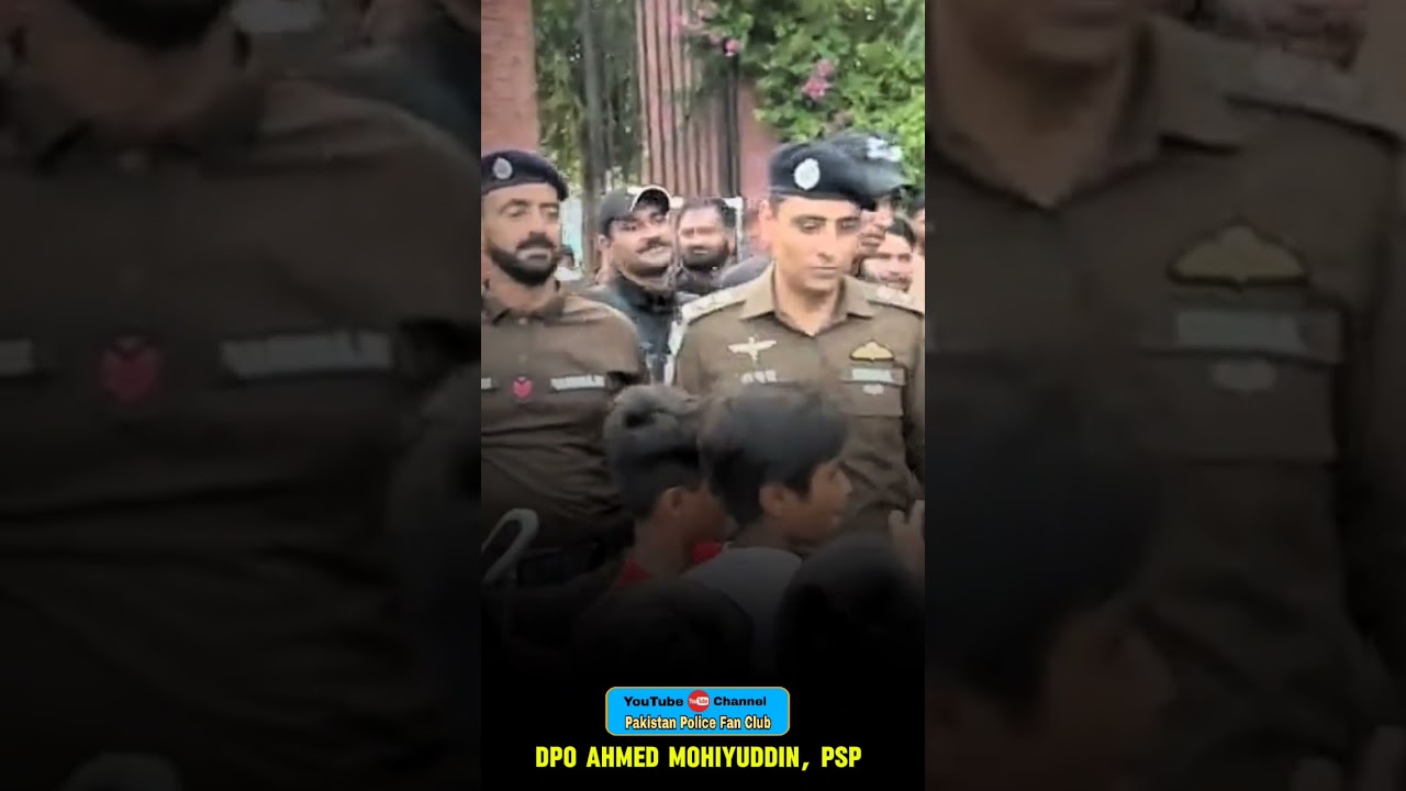Great Police Officer DPO Ahmed Mohiuddin, PSP DPO Mandi Bahauddin 