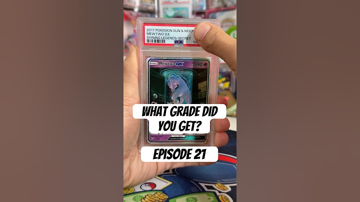 What Grade Did You Get? - Episode 21 - Gengar & Mewtwo Secret Rare from Shining Legends #pokemon