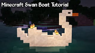Minecraft Swan Boat Build Tutorial Minecraft Amazing Build Ideas