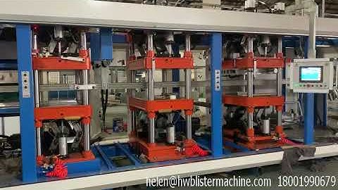 Three-station machine-automatic blister thermoforming machine