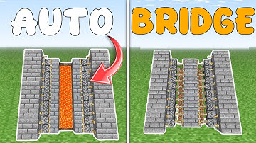 Easy To Build Auto Bridge In Minecraft | Bedrock