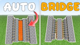 Easy To Build Auto Bridge In Minecraft | Bedrock