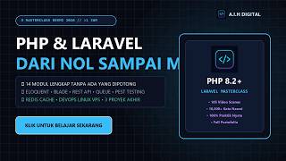 TUTORIAL PHP LARAVEL: Dari Nol Sampai Mahir (Masterclass Lengkap 2026) // 14 Modul Full Course