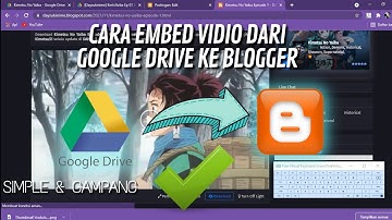 Cara Memasang + EMBED Vidio Di BLOGGER