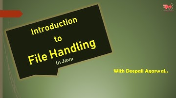 #52 Introduction to File Handling in Java | Type of Stream | CORE JAVA | HINDI