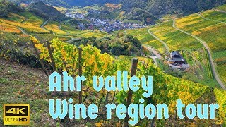 Ahr Valley / Ahrtal : Wine region bike tour Impressions in Germany (4K English Guide)