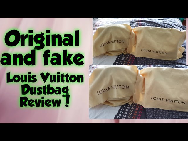 Luxe Du Jour - Real VS. Fake Louis Vuitton dustbag Can you tell