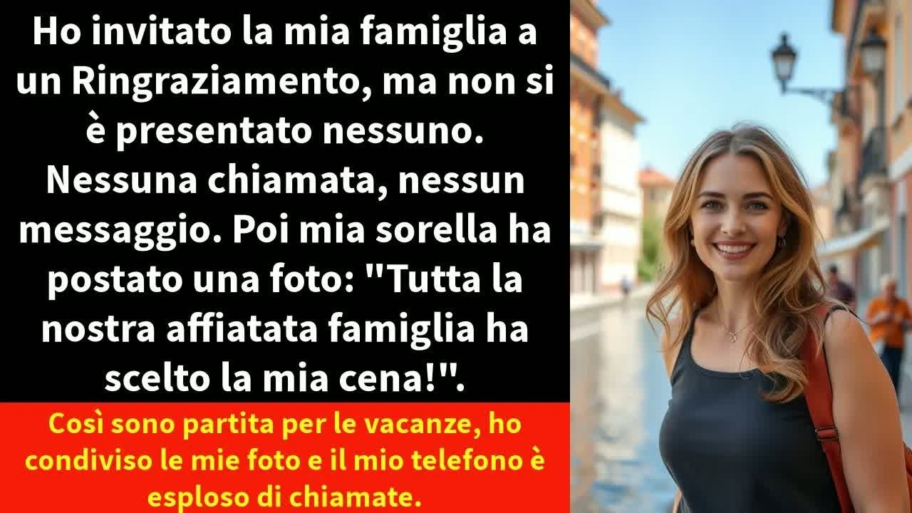 Ho invitato la mia famiglia a un Ringraziamento, ma non si è presentato nessuno. Nessuna chiamata,