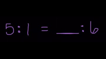 Equivalent Ratios: Worked Example 5:1 = ?:6