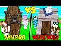 CASA VAMPIRO CONTRO CASA LUPO MANNARO SU MINECRAFT!!