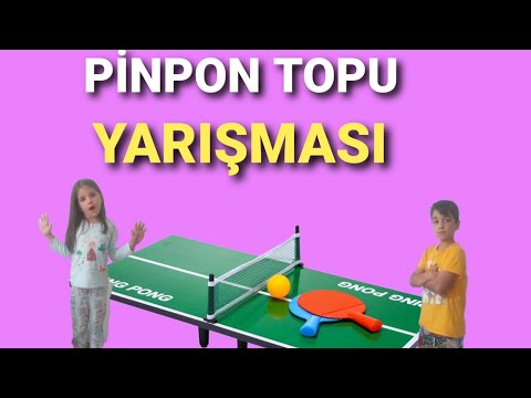 pinpon topu yarışması pinpon topu ile sis #funny #shortsyoutube #kidsvideo