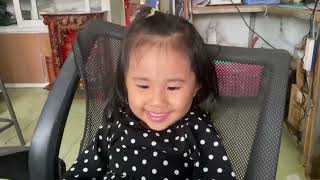 Shivchhi cute baby watching telephone smile and Laughing - chhi chinh inh