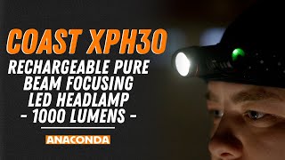 COAST XPH30 Rechargeable Pure Beam Focusing LED Headlamp- 1000 Lumens