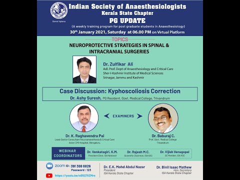 Neuroprotective Strategies in Spinal & intracranial Surgeries, Case: Kyphoscoliosis Correction