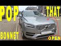 How to Open the bonnet on a Volvo XC90 2015 2016 2017 2018 2019 2020 2021 2022 2023 2024 hood