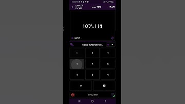 Math Tricks - Training mode - Square numbers between 100 and 109 - level 093 (Number Keyboard)