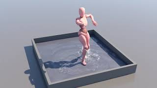 3ds Max Fluids (bifrost): Splash Dancer