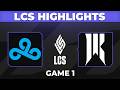 C9 vs SR Highlights Game 1 | LCS 2026 Spring | Cloud9 vs Shopify Rebellion by Onivia
