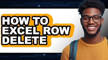 How To Excel Row Delete - Step By Step