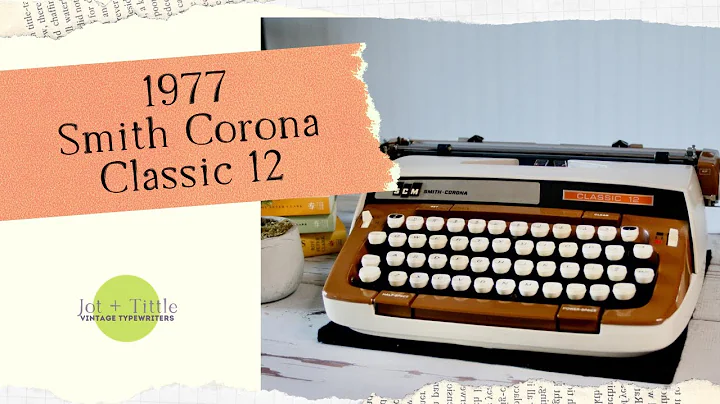 1977 Smith Corona Classic 12 | Typewriter Demo