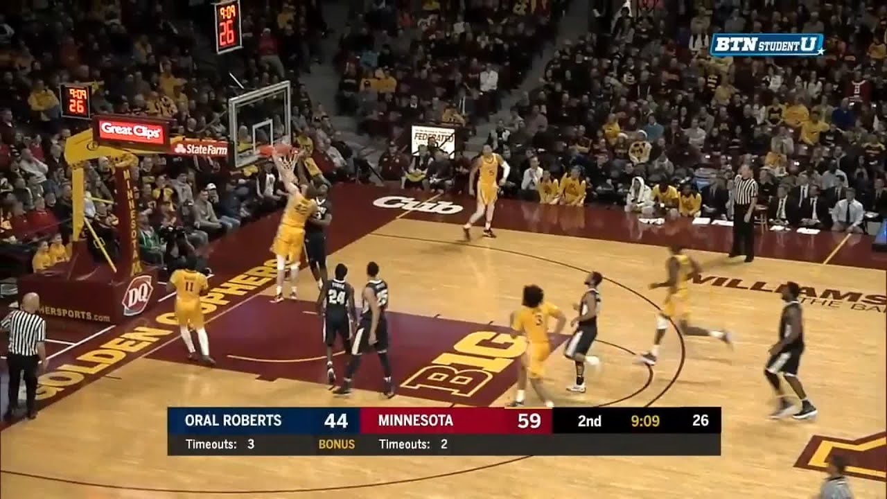 Isaiah Washington to Michael Hurt Dunk vs. Oral Roberts