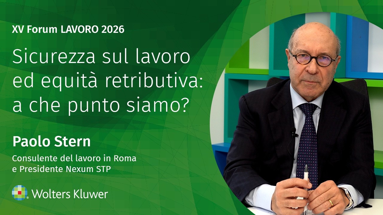 Paolo Stern - Sicurezza sul lavoro ed equità retributiva: a che punto siamo?