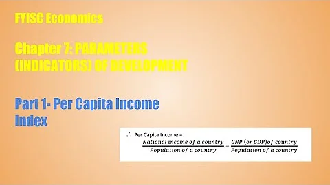 FYISC Chapter 7- Per Capita Income Index
