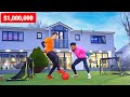 CRAZY $1,000,000 Football HOUSE in LONDON! (Indoor Pitch - NUTMEG CHALLENGE)