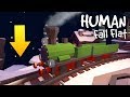 МОЖНО ЛИ СБРОСИТЬ ПОЕЗД С ОБРЫВА В Human Fall Flat !!!