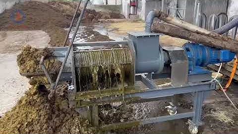 Dairy Manure Separator | Cow Dung Dewatering Machine