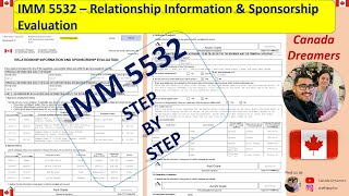 IMM 5532  Relationship Information and Sponsorship Evaluation  Spousal Sponsorship Canada