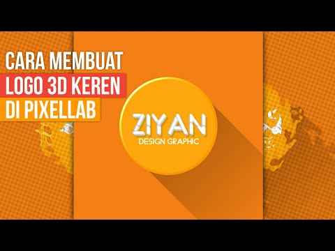 cara membuat logo 3d keren pixellab tutorial android youtube