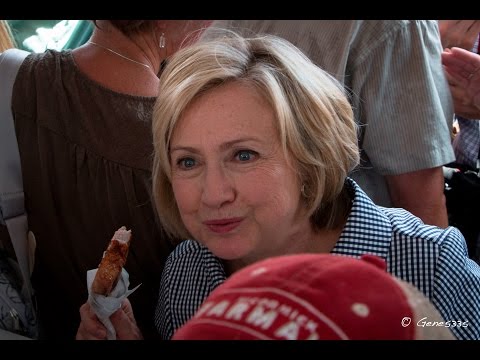 Hillary Clinton Visiting the 2015 Iowa State Fair in Des Moines, Iowa