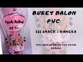 buket ballon PVC  isi coklat &amp; boneka // DIY hot air balloon