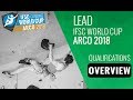 IFSC Climbing World Cup Arco 2018 - Lead Qualifications Overview